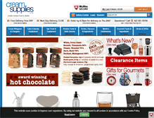 Tablet Screenshot of creamsupplies.co.uk